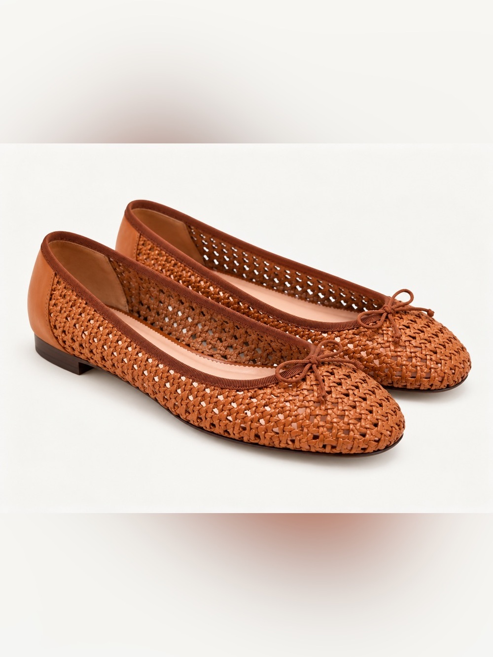 J. Crew Women’s Kiki woven ballet flats Slip Ons Brown Size 10